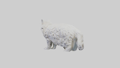 Norwegian Forest Cat statue model VR / AR / low-poly