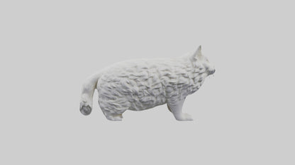 Norwegian Forest Cat statue model VR / AR / low-poly