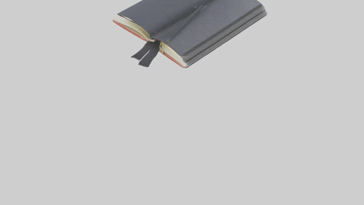 3D model Notebook model VR / AR / low-poly