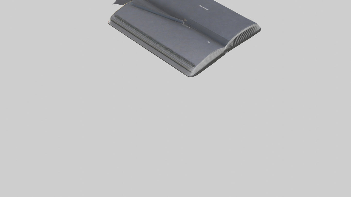 3D model Notebook model VR / AR / low-poly