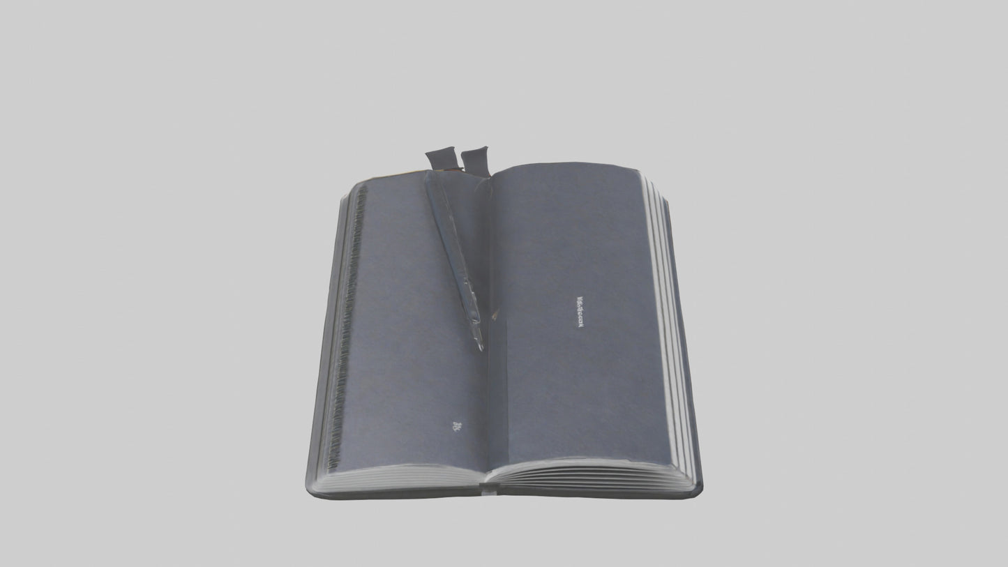 3D model Notebook model VR / AR / low-poly