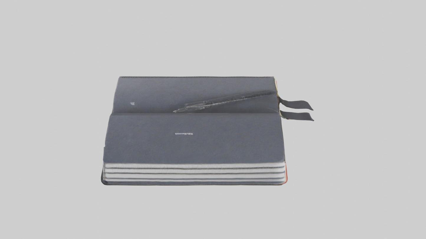 3D model Notebook model VR / AR / low-poly