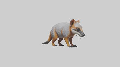 3D model Numbat sniffing model VR / AR / low-poly