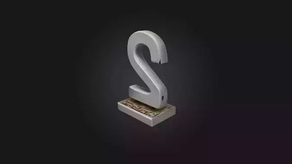 3D model Number 2 VR / AR / low-poly