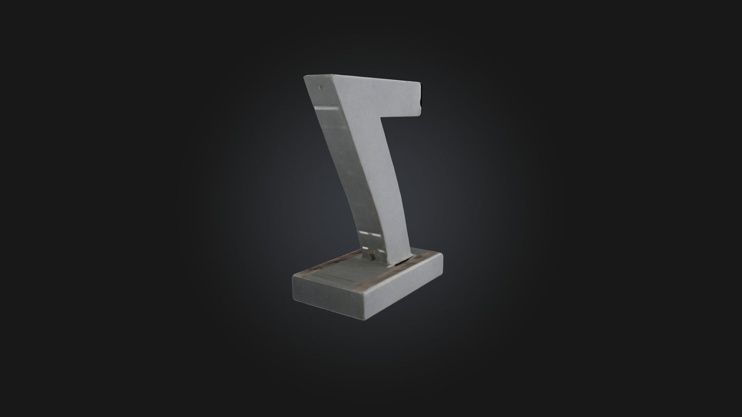 3D model Number 7 VR / AR / low-poly