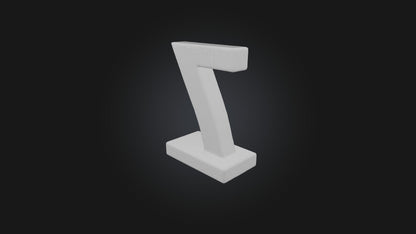 3D model Number 7 VR / AR / low-poly