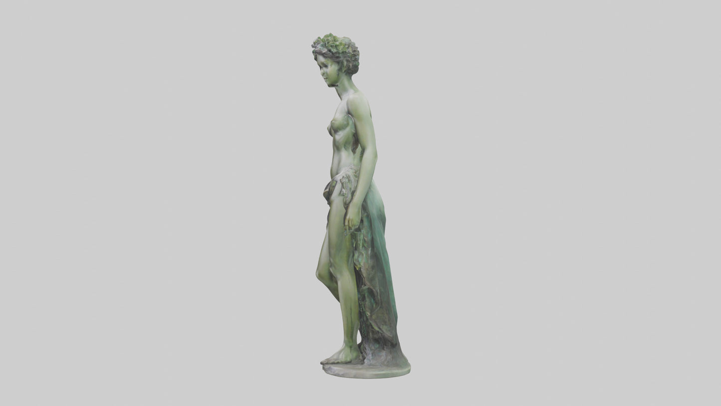 3D model Nymph statue model VR / AR / low-poly