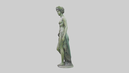 3D model Nymph statue model VR / AR / low-poly