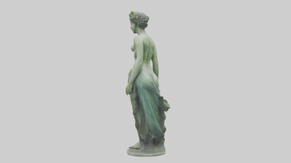 3D model Nymph statue model VR / AR / low-poly
