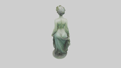 3D model Nymph statue model VR / AR / low-poly