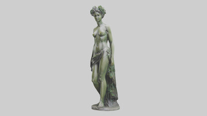 3D model Nymph statue model VR / AR / low-poly