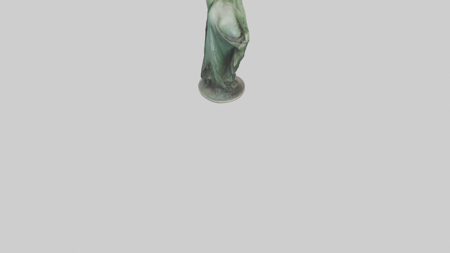 3D model Nymph statue model VR / AR / low-poly