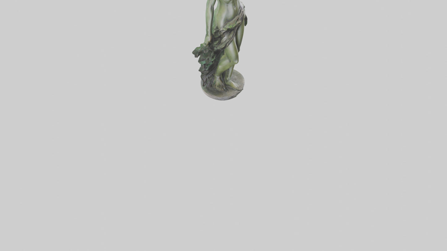 3D model Nymph statue model VR / AR / low-poly