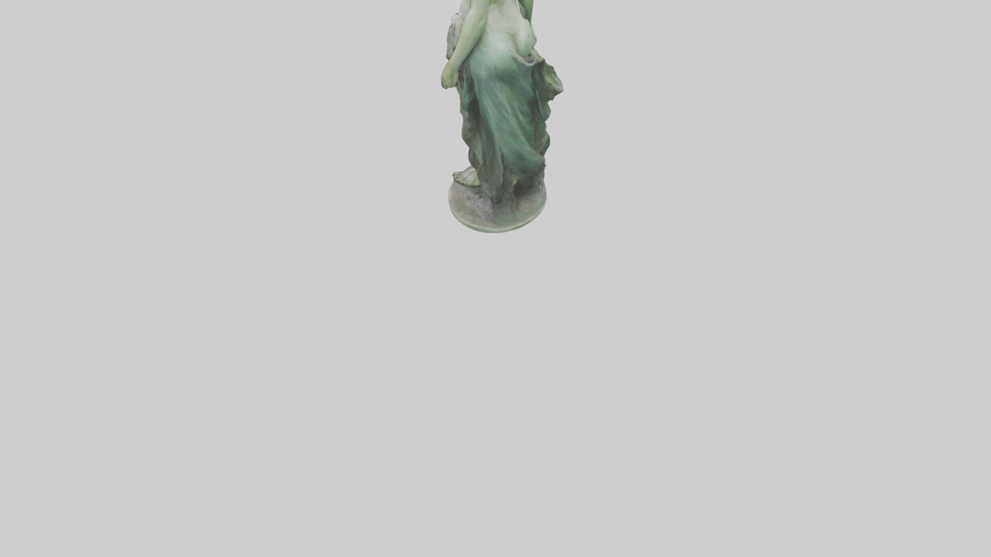 3D model Nymph statue model VR / AR / low-poly
