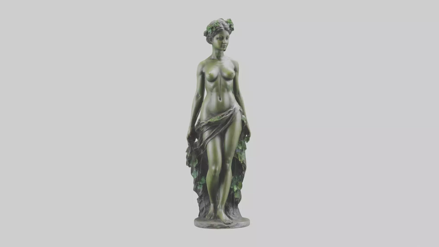 3D model Nymph statue model VR / AR / low-poly