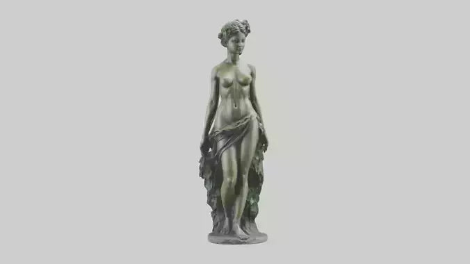 3D model Nymph statue model VR / AR / low-poly