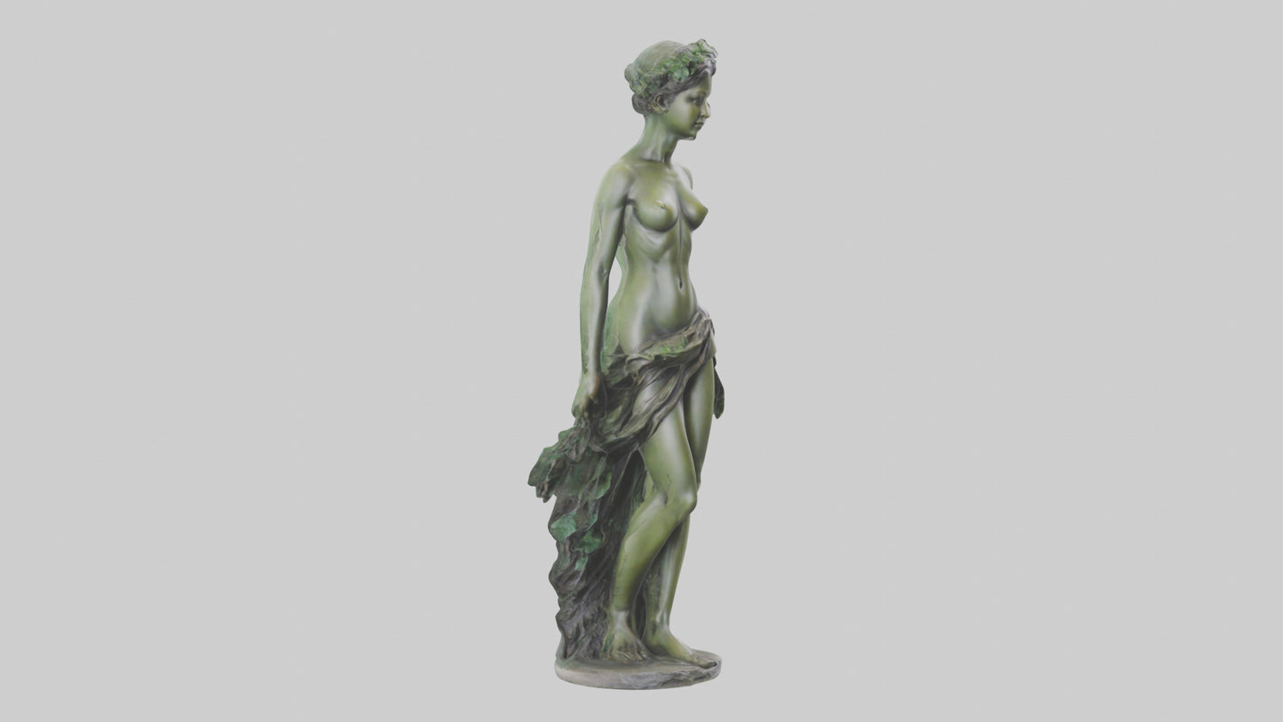 3D model Nymph statue model VR / AR / low-poly