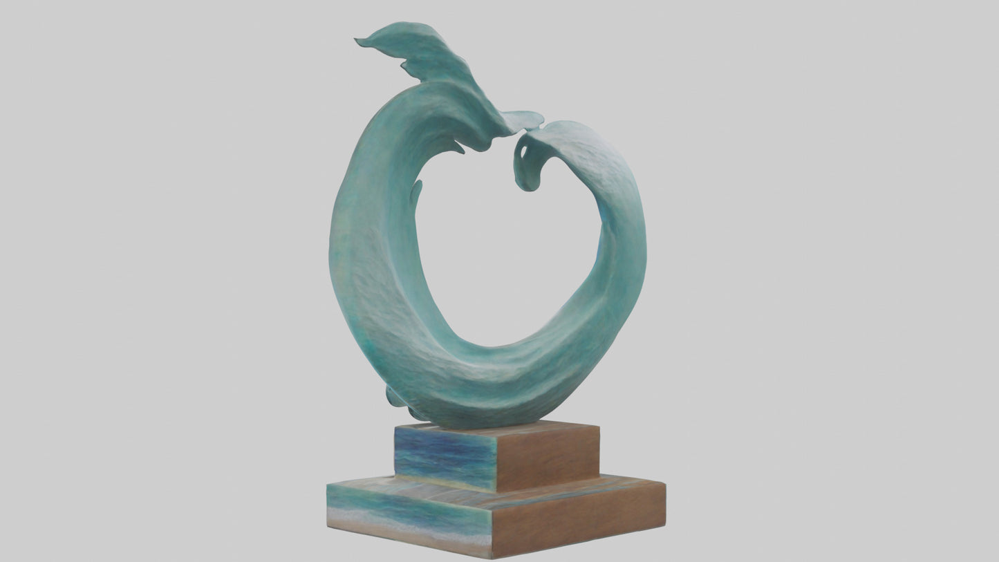 Ocean Breeze Sculpture model VR / AR / low-poly