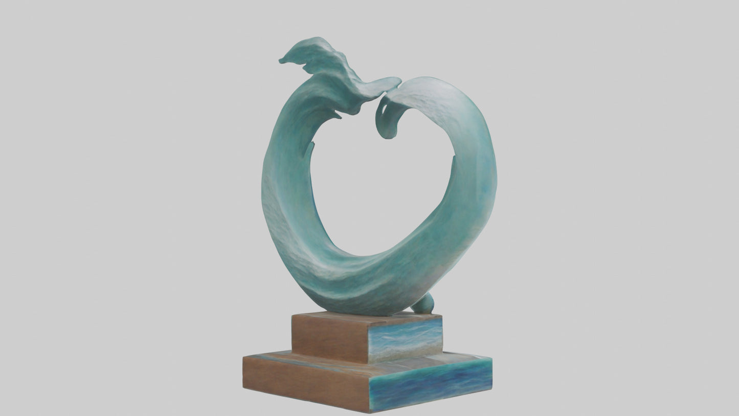 Ocean Breeze Sculpture model VR / AR / low-poly