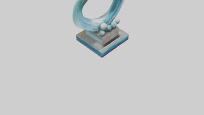 Ocean Breeze Sculpture model VR / AR / low-poly