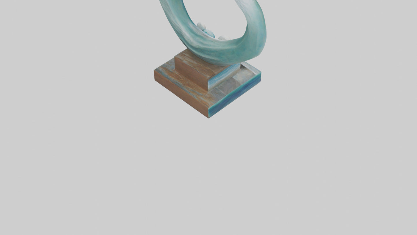 Ocean Breeze Sculpture model VR / AR / low-poly