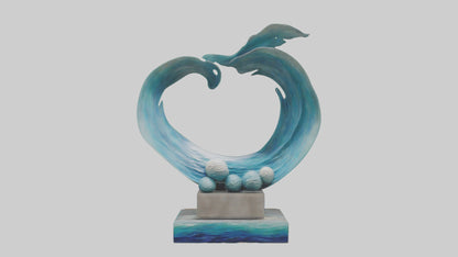 Ocean Breeze Sculpture model VR / AR / low-poly