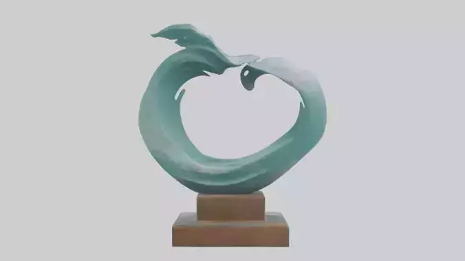 Ocean Breeze Sculpture model VR / AR / low-poly