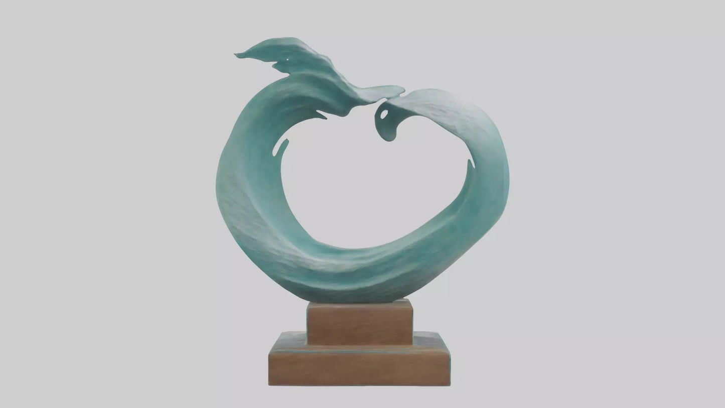 Ocean Breeze Sculpture model VR / AR / low-poly