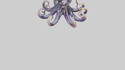 Octopus statue model VR / AR / low-poly