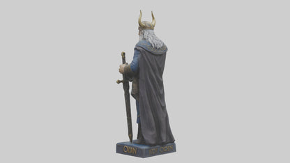 Odin statue model 3D model