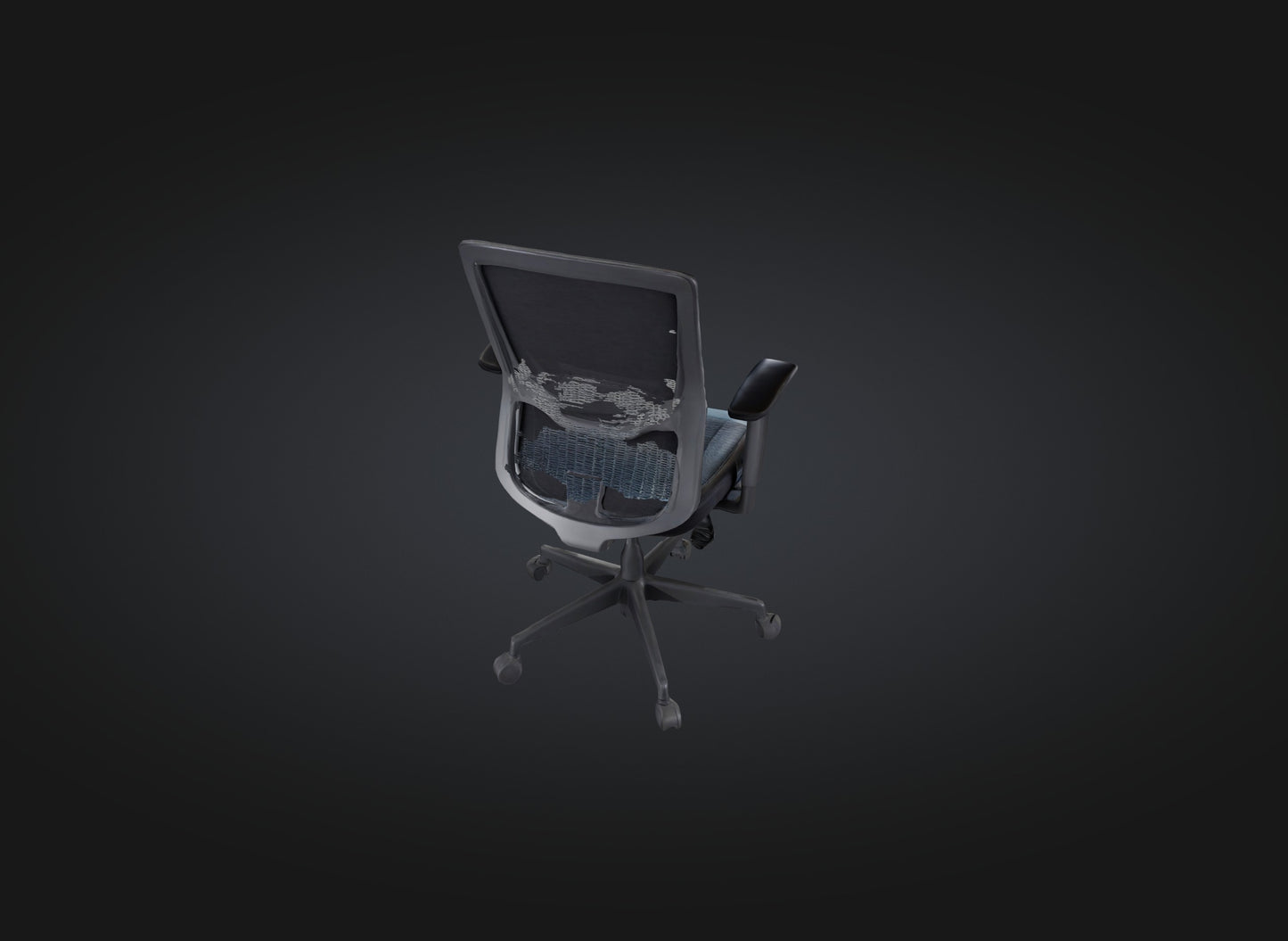 3D model office chair model VR / AR / low-poly
