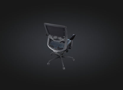3D model office chair model VR / AR / low-poly