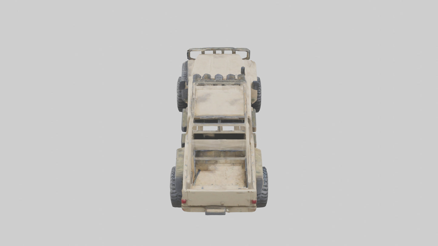 Offroad 6x6 Vehicle model 3D model