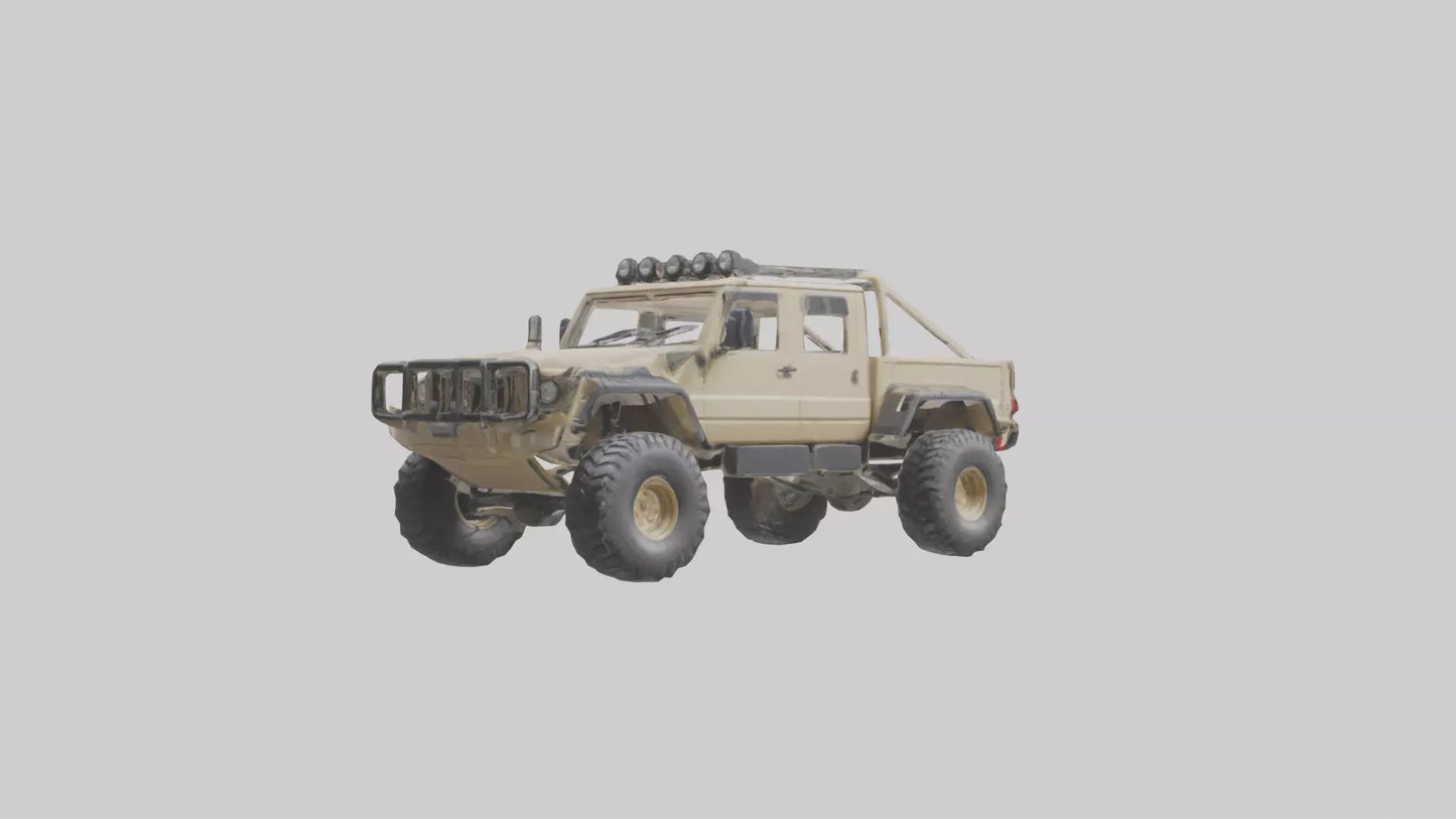 Offroad 6x6 Vehicle model 3D model