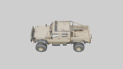 Offroad 6x6 Vehicle model 3D model