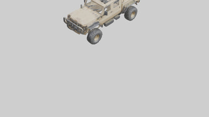 Offroad 6x6 Vehicle model 3D model