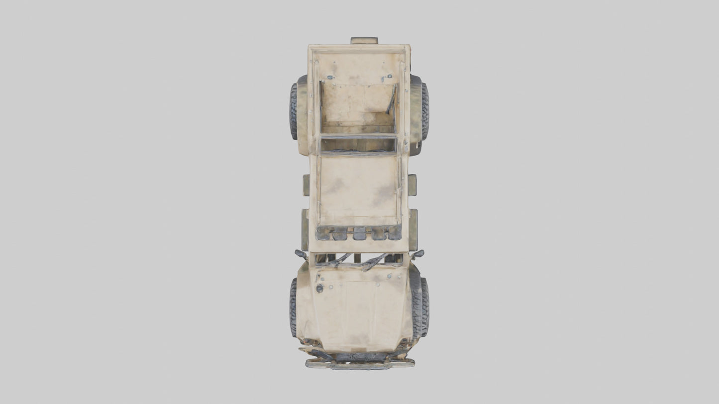 Offroad 6x6 Vehicle model 3D model