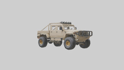 Offroad 6x6 Vehicle model 3D model