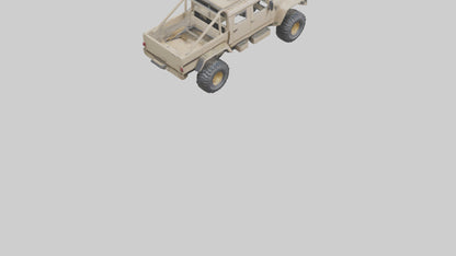 Offroad 6x6 Vehicle model 3D model