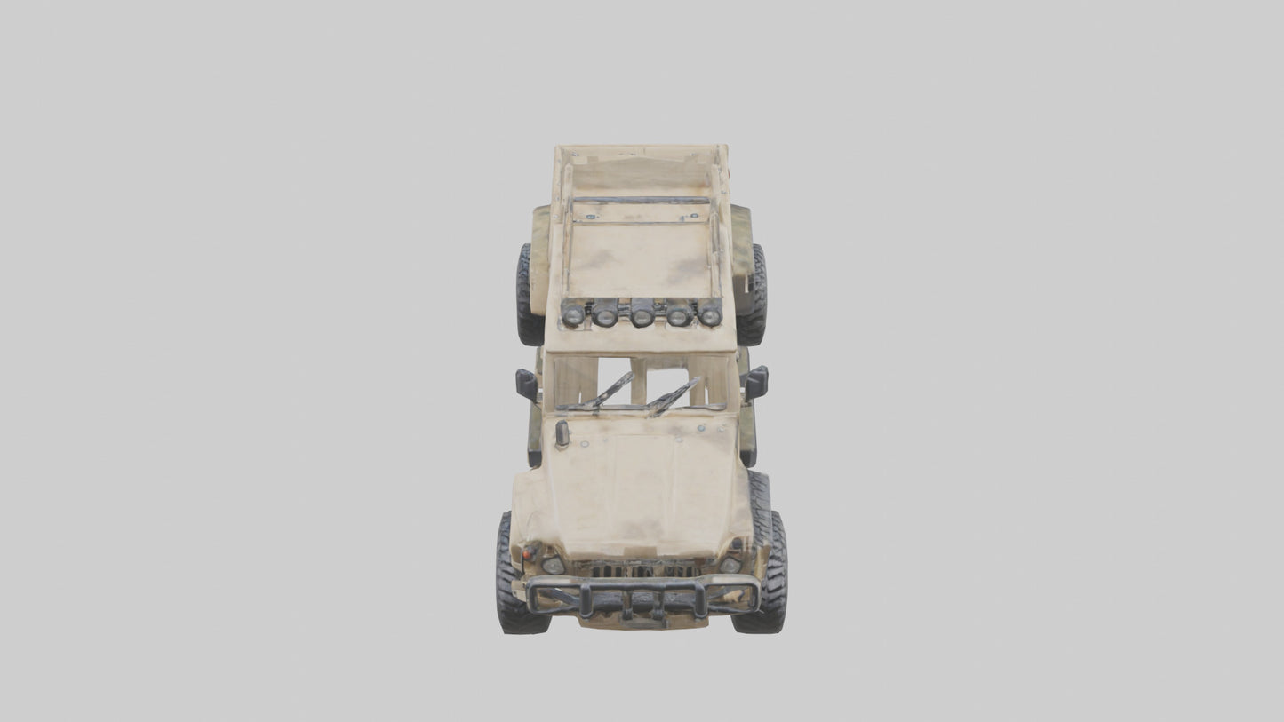 Offroad 6x6 Vehicle model 3D model