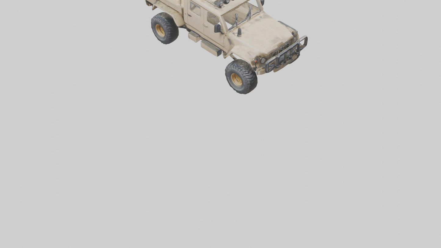 Offroad 6x6 Vehicle model 3D model