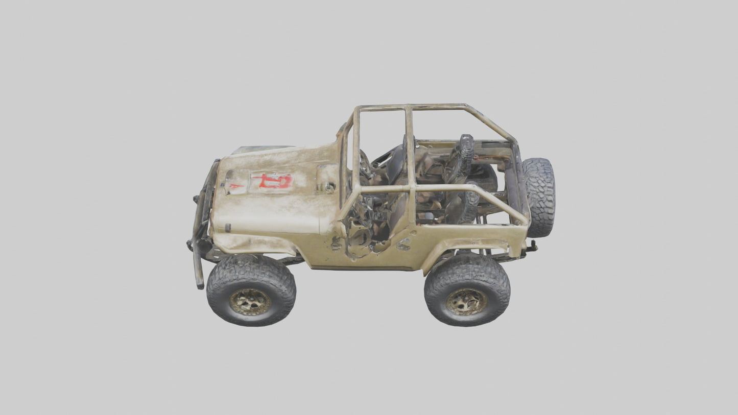 Offroad Racing Jeep model 3D model