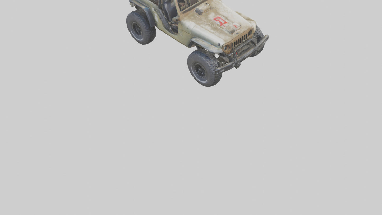 Offroad Racing Jeep model 3D model