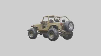Offroad Racing Jeep model 3D model