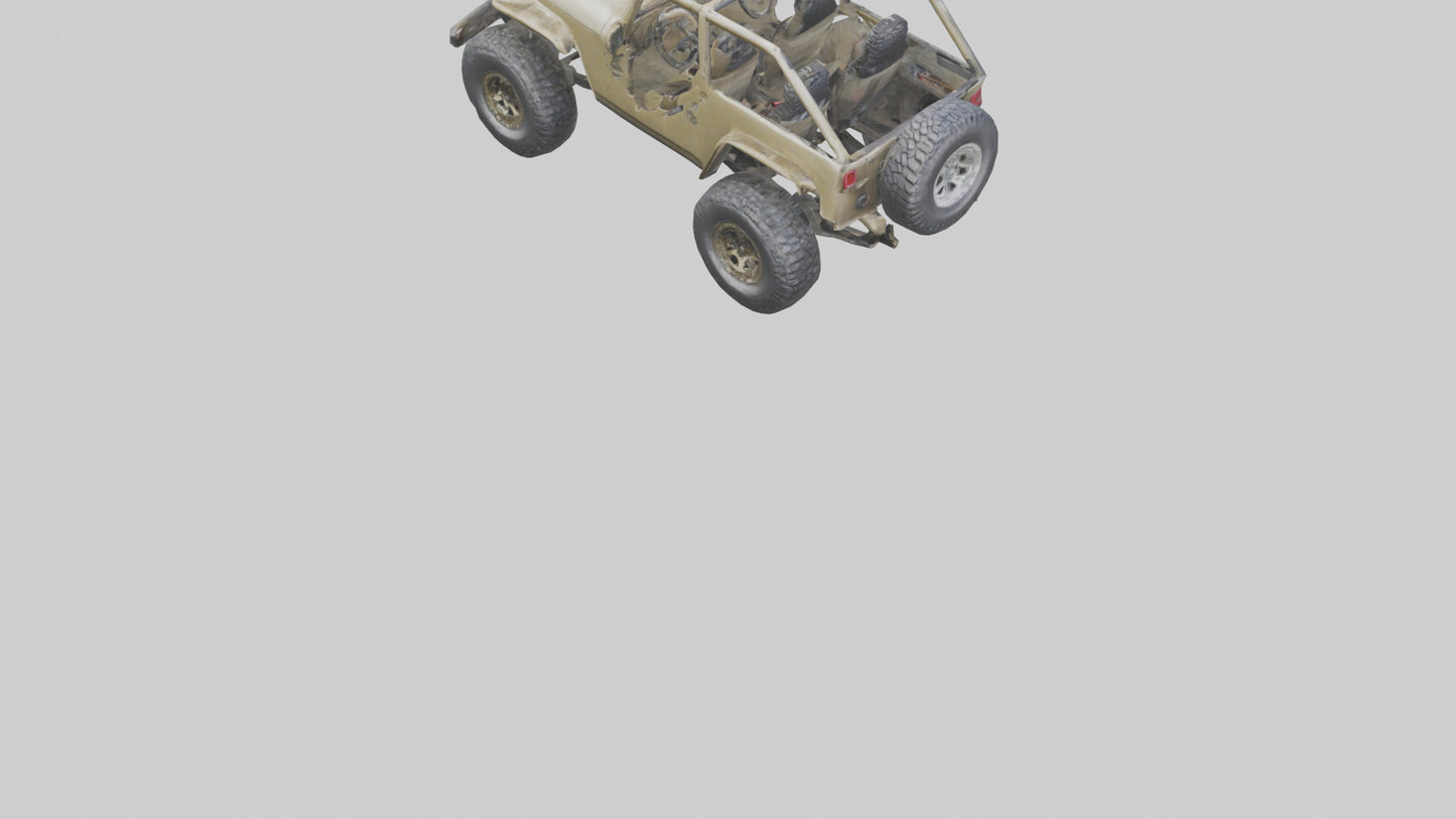 Offroad Racing Jeep model 3D model