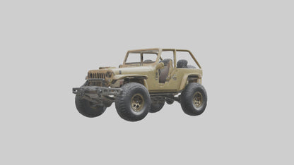 Offroad Racing Jeep model 3D model