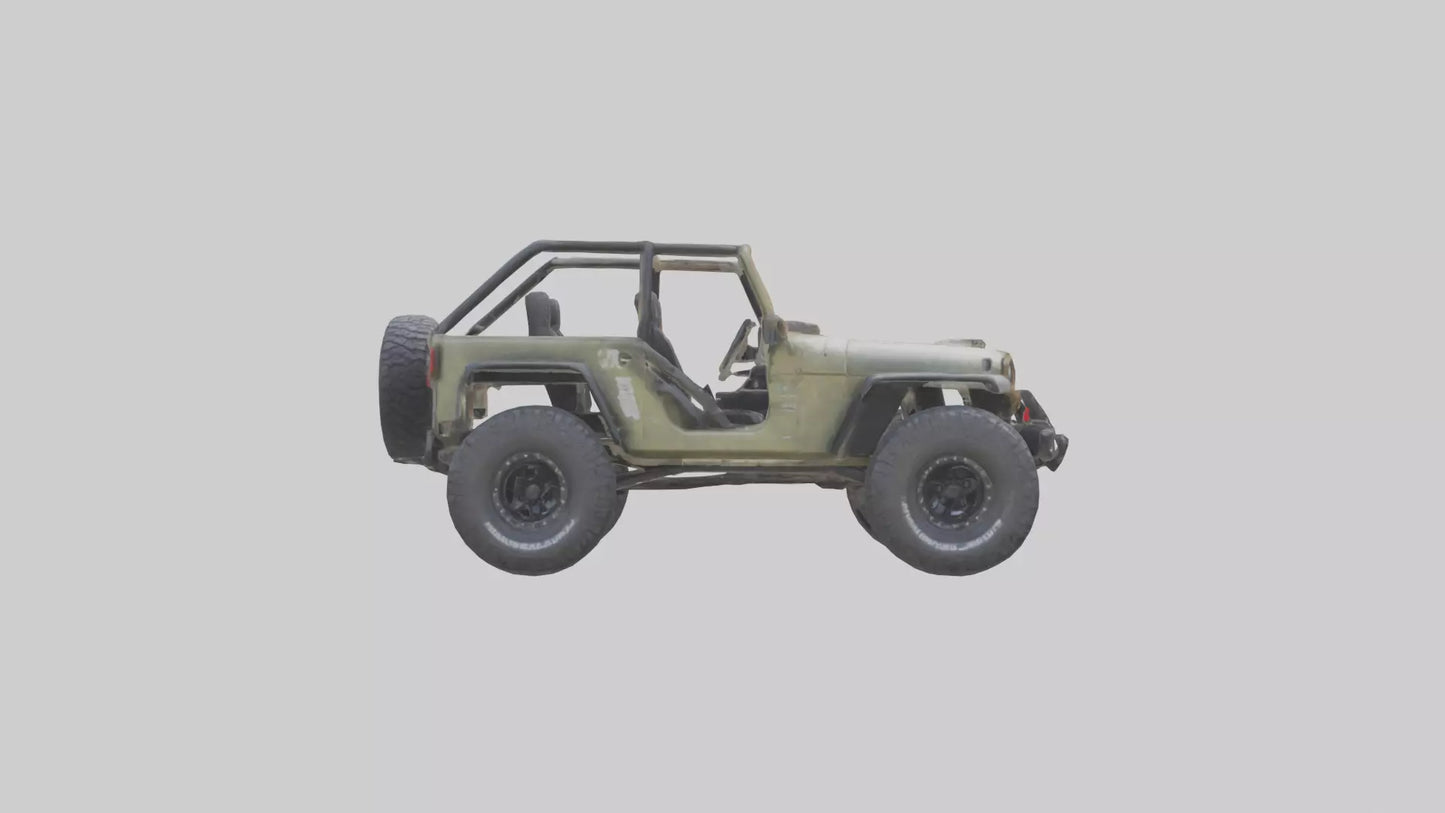 Offroad Racing Jeep model 3D model