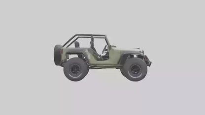 Offroad Racing Jeep model 3D model