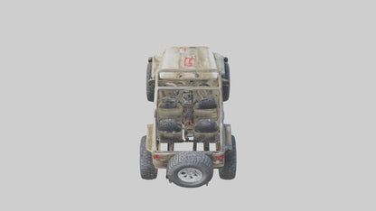 Offroad Racing Jeep model 3D model