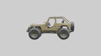 Offroad Racing Jeep model 3D model